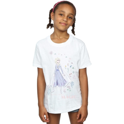 textil Niña Camisetas manga larga Disney Frozen 2 Elsa Make Today Magic Blanco