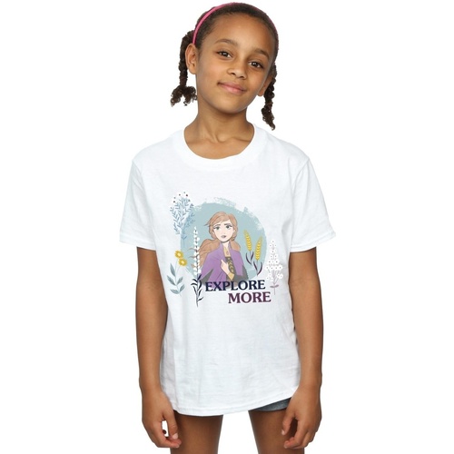 textil Niña Camisetas manga larga Disney Frozen 2 Anna Explore More Blanco