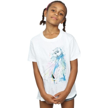 textil Niña Camisetas manga larga Disney Frozen 2 Anna Watercolour Sketch Blanco