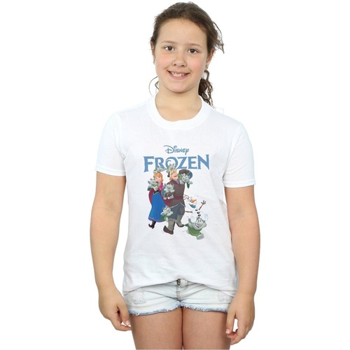 textil Niña Camisetas manga larga Disney Frozen Happy Trolls Blanco