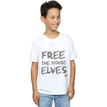 textil Niño Camisetas manga corta Harry Potter Dobby Free The House Elves Blanco