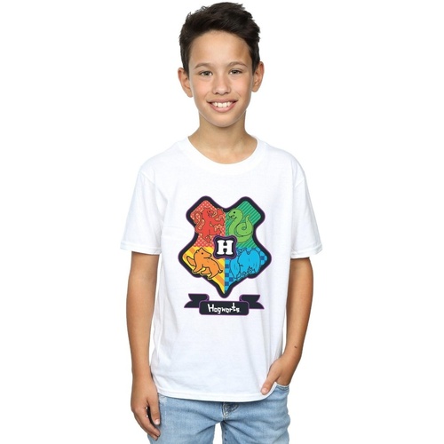 textil Niño Tops y Camisetas Harry Potter Hogwarts Junior Crest Blanco