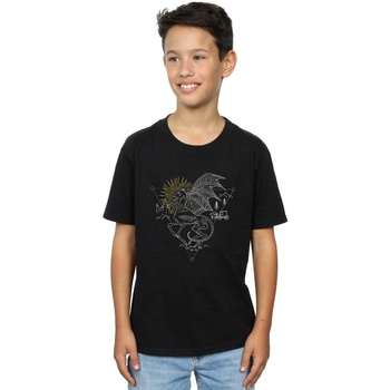textil Niño Tops y Camisetas Harry Potter Thestral Line Art Negro