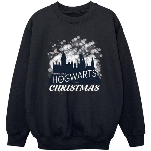 textil Niño Sudaderas Harry Potter Hogwarts Christmas Negro