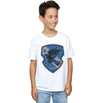 textil Niño Camisetas manga corta Harry Potter Ravenclaw Crest Flat Blanco