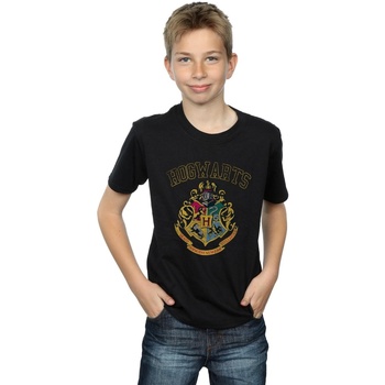 textil Niño Camisetas manga corta Harry Potter Varsity Style Crest Negro
