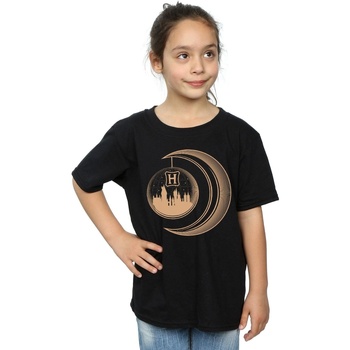 textil Niña Camisetas manga larga Harry Potter Hogwarts Moon Negro