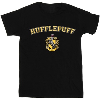 textil Niño Tops y Camisetas Harry Potter Hufflepuff Crest Negro