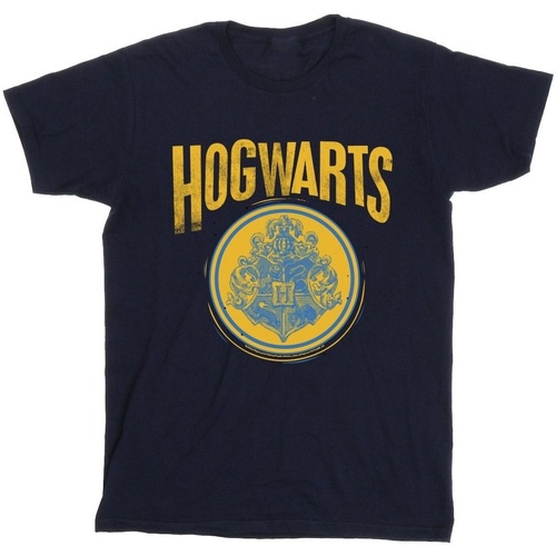 textil Niño Camisetas manga corta Harry Potter Hogwarts Circle Crest Azul