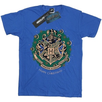 textil Niña Camisetas manga larga Harry Potter Christmas Wreath Azul