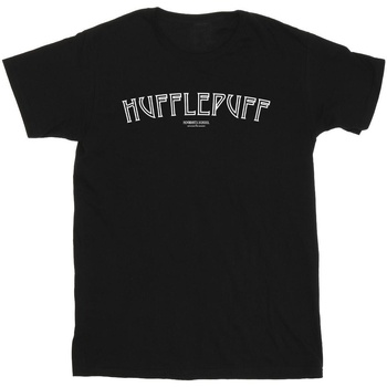 textil Niño Camisetas manga corta Harry Potter Hufflepuff Logo Negro
