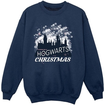 textil Niña Sudaderas Harry Potter Hogwarts Christmas Azul