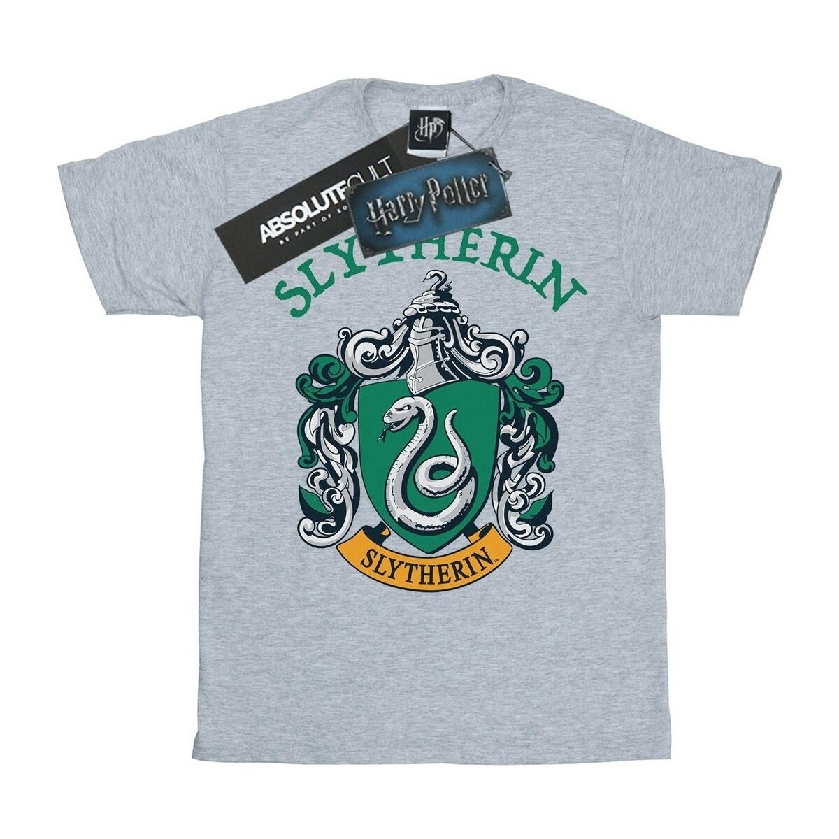 textil Niña Camisetas manga larga Harry Potter Slytherin Crest Gris
