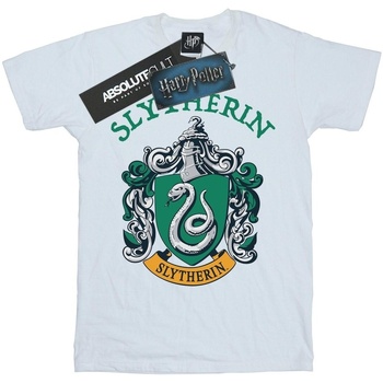 textil Niña Camisetas manga larga Harry Potter Slytherin Crest Blanco