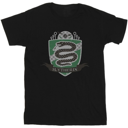 textil Niño Tops y Camisetas Harry Potter Slytherin Chest Badge Negro
