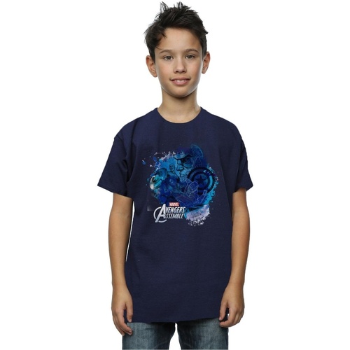 textil Niño Tops y Camisetas Marvel Avengers Captain America Montage Azul
