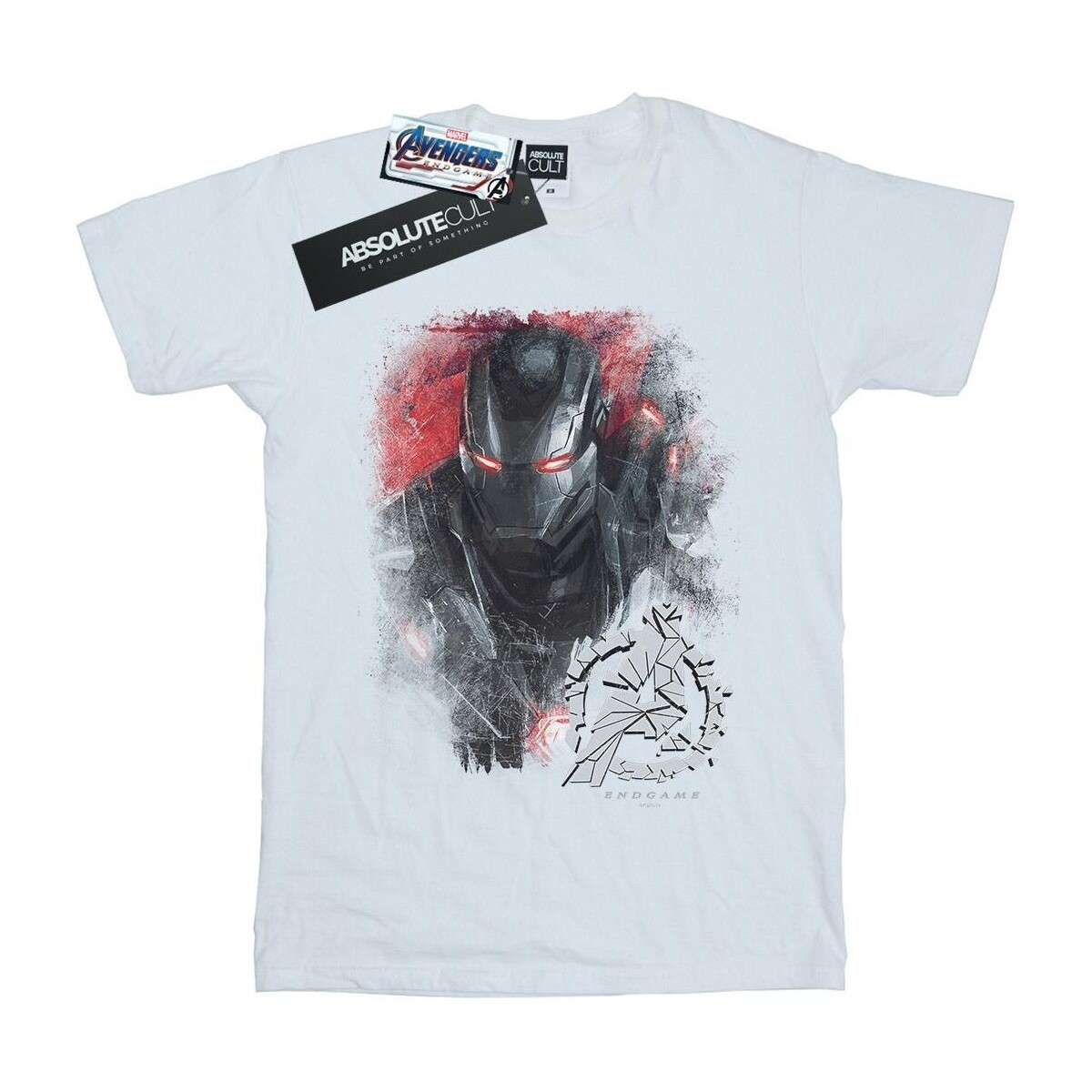 textil Niña Camisetas manga larga Marvel Avengers Endgame War Machine Brushed Blanco