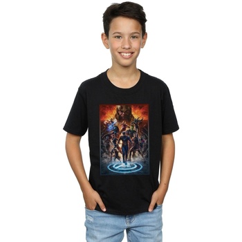 textil Niño Tops y Camisetas Marvel Avengers Endgame Heroes At War Negro