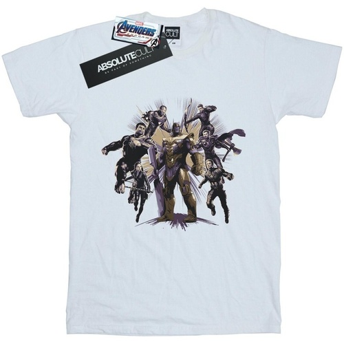textil Niña Camisetas manga larga Marvel Avengers Endgame Vs Thanos Blanco