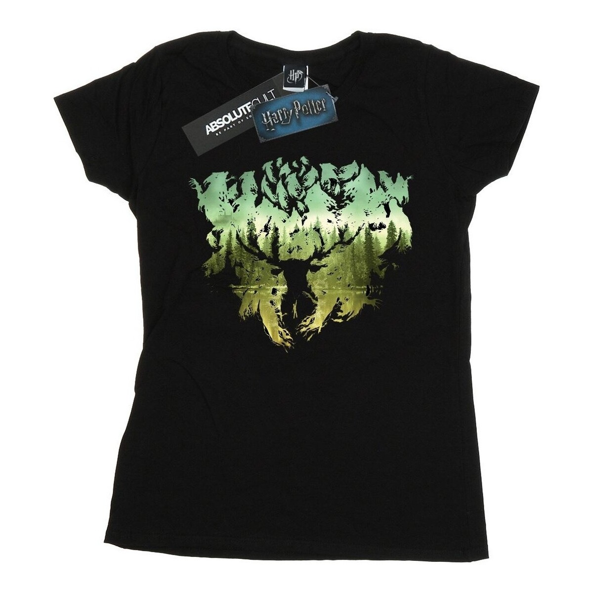 textil Mujer Camisetas manga larga Harry Potter Magical Forest Negro