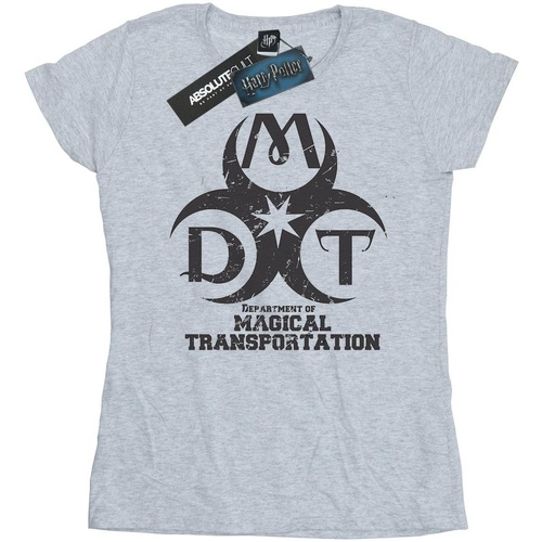 textil Mujer Camisetas manga larga Harry Potter Department Of Magical Transportation Logo Gris