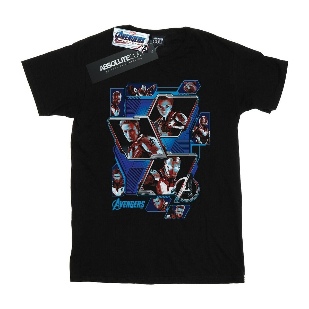 textil Niña Camisetas manga larga Marvel Avengers Endgame Hero Panels Negro