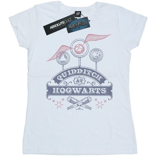 textil Mujer Camisetas manga larga Harry Potter Quidditch At Hogwarts Blanco