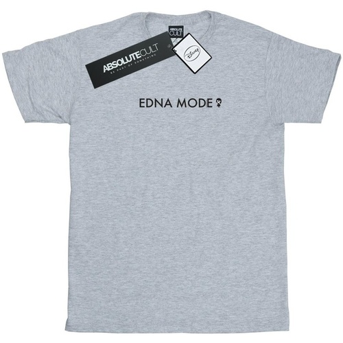 textil Hombre Camisetas manga larga Disney The Incredibles Edna Mode Gris