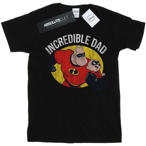 textil Hombre Camisetas manga larga Disney The Incredibles Bob Parr Incredible Dad Negro