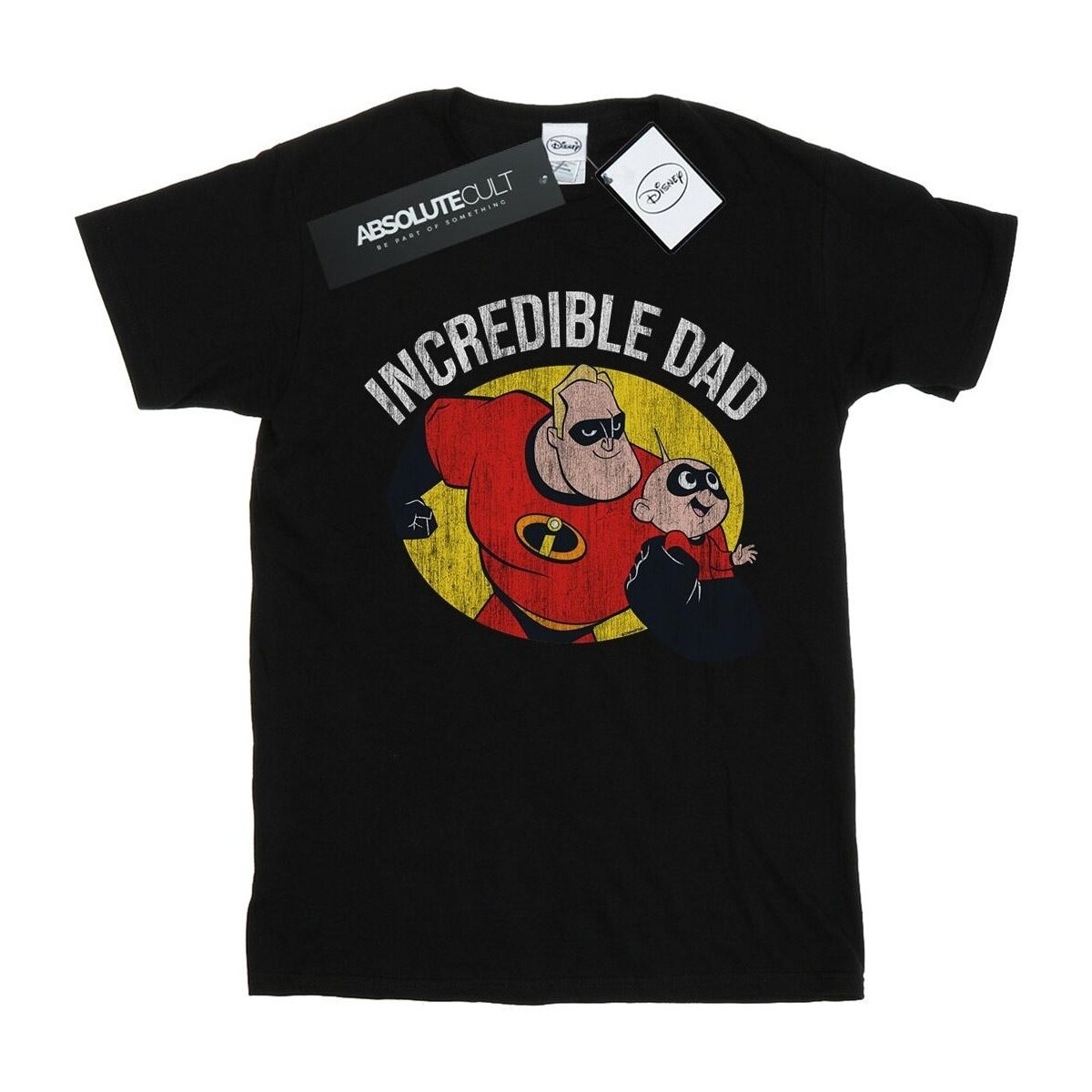 textil Hombre Camisetas manga larga Disney The Incredibles Bob Parr Incredible Dad Negro