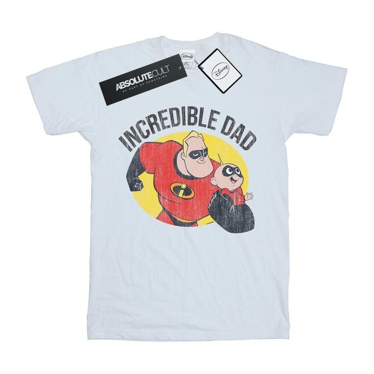 textil Hombre Camisetas manga larga Disney The Incredibles Bob Parr Incredible Dad Blanco
