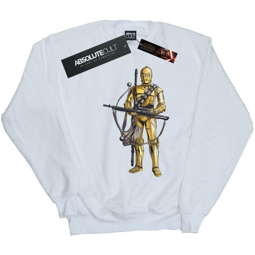 textil Hombre Sudaderas Star Wars: The Rise Of Skywalker C-3PO Chewbacca Bow Caster Blanco