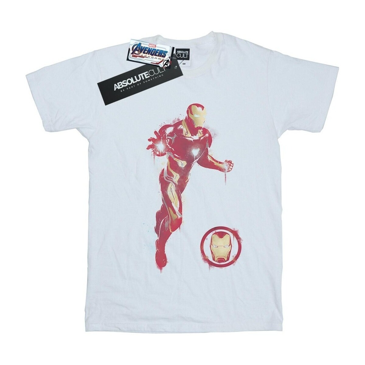 textil Niña Camisetas manga larga Marvel Avengers Endgame Painted Iron Man Blanco