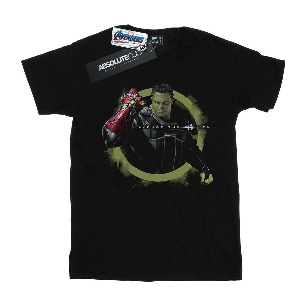 textil Niña Camisetas manga larga Marvel Avengers Endgame Hulk Nano Gauntlet Negro