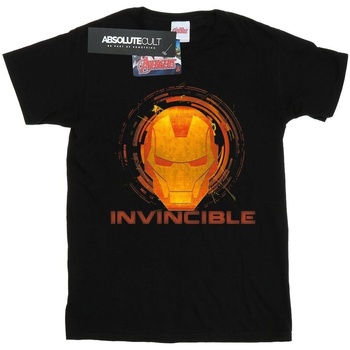 textil Hombre Camisetas manga larga Marvel Iron Man Invincible Negro