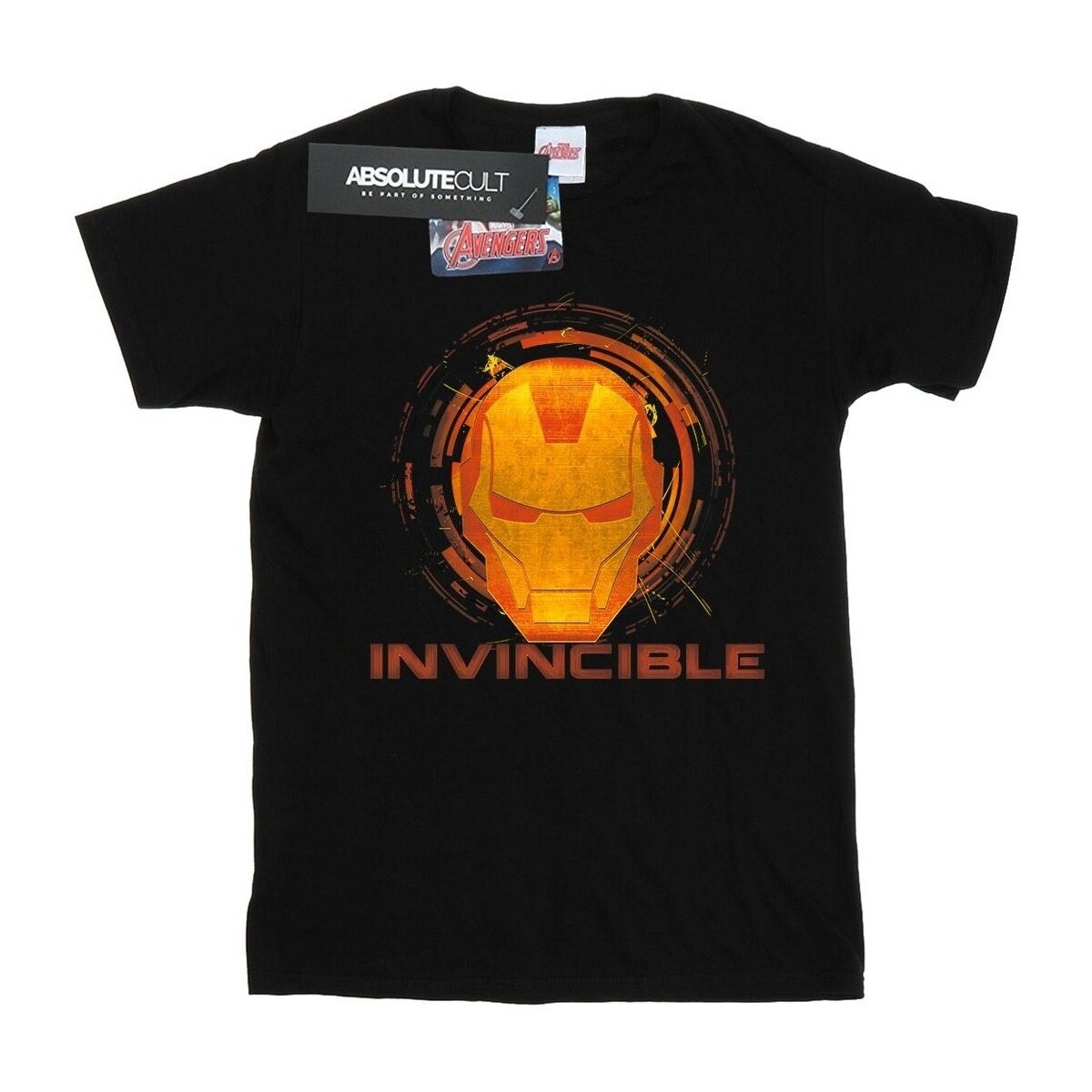 textil Hombre Camisetas manga larga Marvel Iron Man Invincible Negro