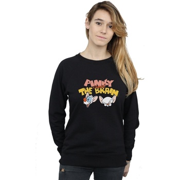 textil Mujer Sudaderas Animaniacs Pinky And The Brain Heads Negro