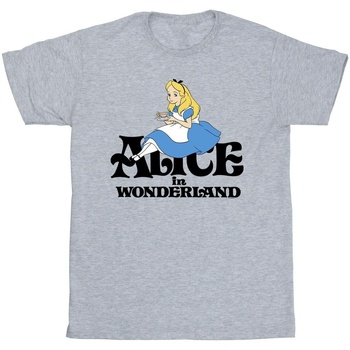 textil Niño Camisetas manga corta Disney Alice In Wonderland Tea Drinker Classic Gris