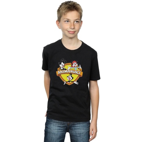 textil Niño Tops y Camisetas Animaniacs Logo Crest Negro