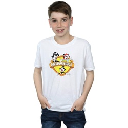 textil Niño Camisetas manga corta Animaniacs Logo Crest Blanco