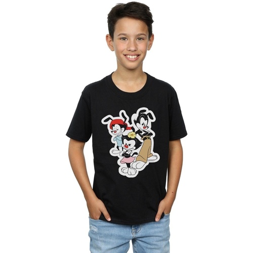 textil Niño Tops y Camisetas Animaniacs Dot Wakko And Yakko Negro
