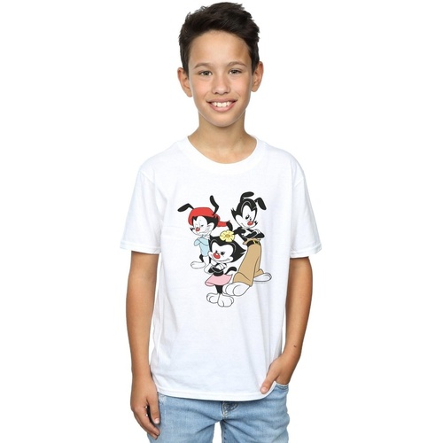 textil Niño Tops y Camisetas Animaniacs Dot Wakko And Yakko Blanco
