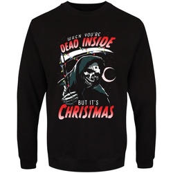 textil Hombre Sudaderas Grindstore When You're Dead Inside But It's Christmas Negro