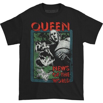 textil Camisetas manga larga Queen News Of The World Negro