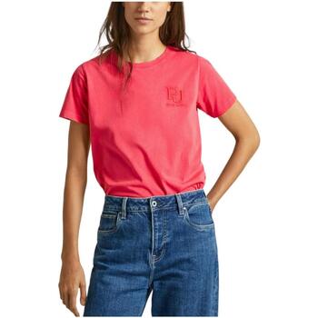 textil Mujer Camisetas manga corta Pepe jeans PL505748 241 Rosa