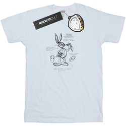 textil Niño Tops y Camisetas Dessins Animés Bugs Bunny Drawing Instruction Blanco