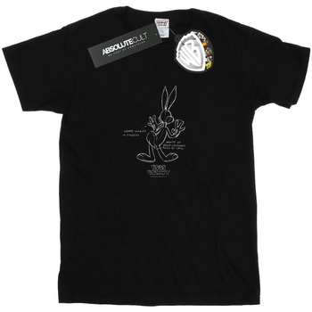 textil Niño Camisetas manga corta Dessins Animés Bugs Bunny White Belly Negro