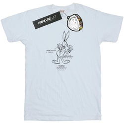 textil Niño Camisetas manga corta Dessins Animés Bugs Bunny White Belly Blanco