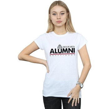 textil Mujer Camisetas manga larga Harry Potter Hogwarts Alumni Gryffindor Blanco