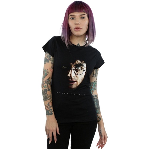 textil Mujer Camisetas manga larga Harry Potter Dark Portrait Negro